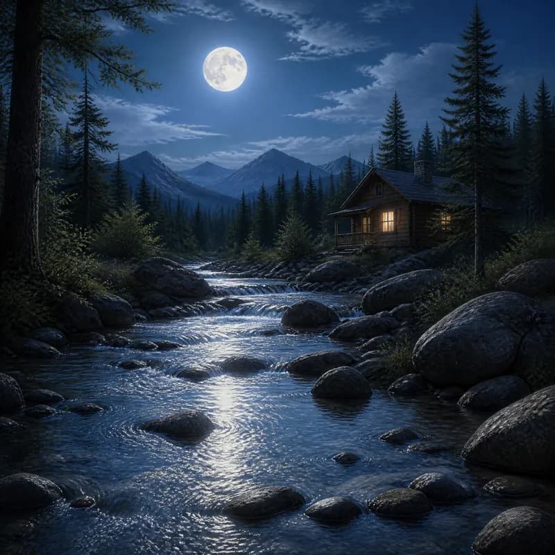 Moonlit Brook