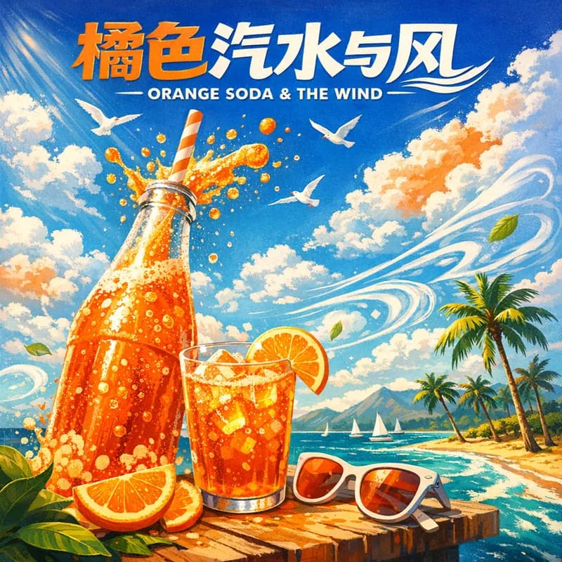 橘色汽水与风