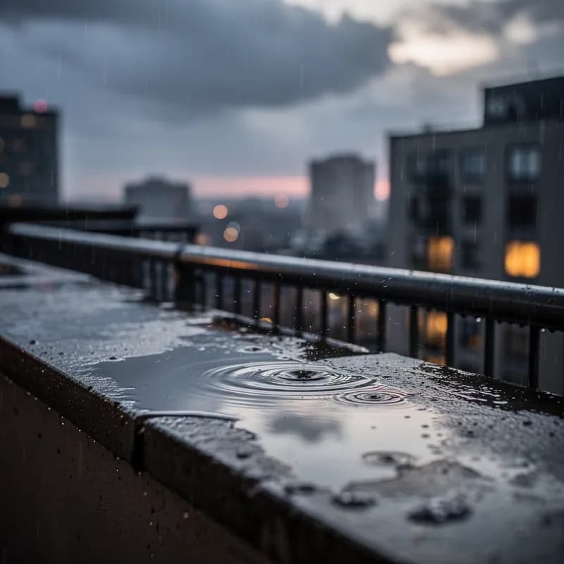 Balcony Ledge Puddles