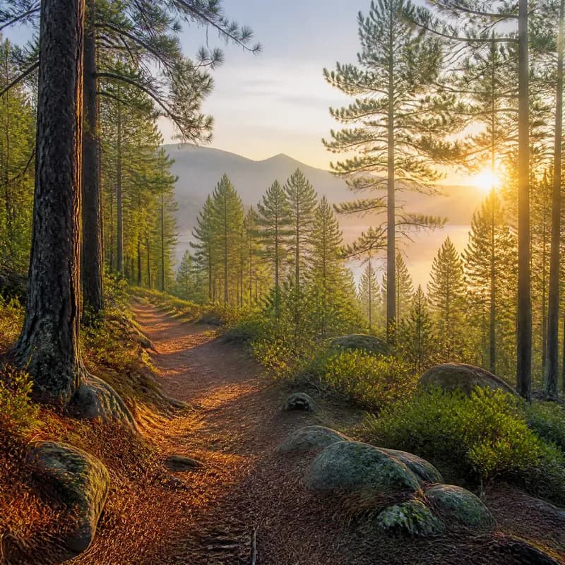 Pine Trail Morning