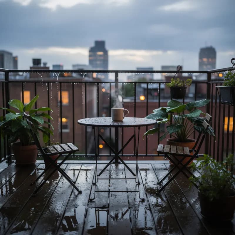 Balcony After Rain