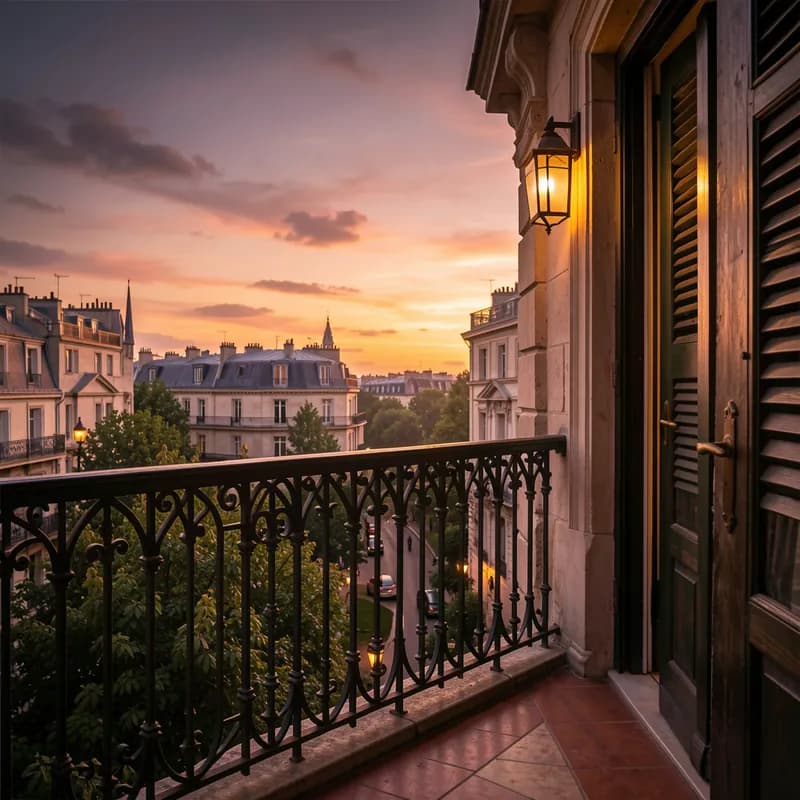 Balcony Hushat Dusk