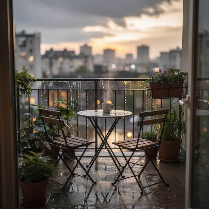 Balcony After the Sprinkle
