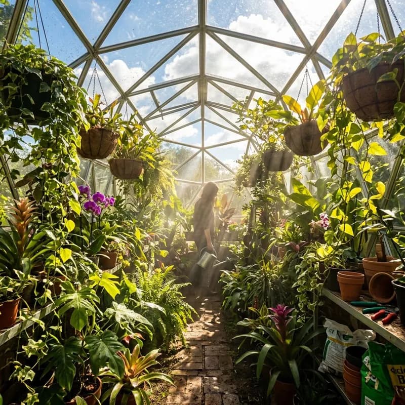 Sunlight Through The Greenhouse