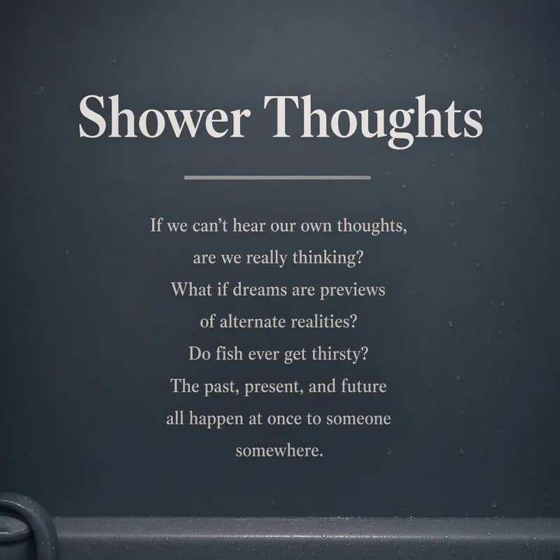 Shower Thoughts