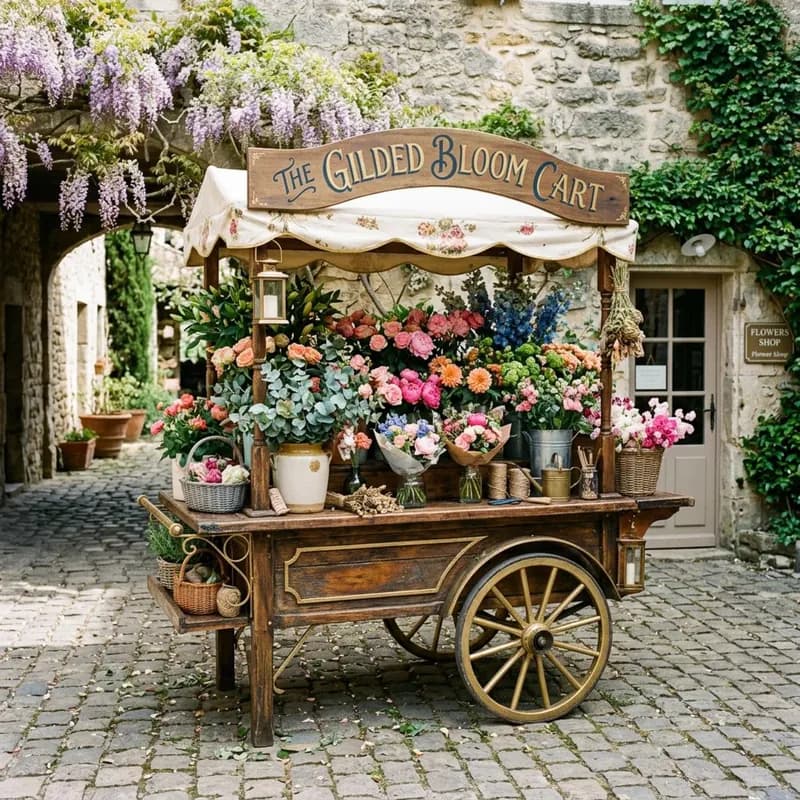 The Gilded Bloom Cart
