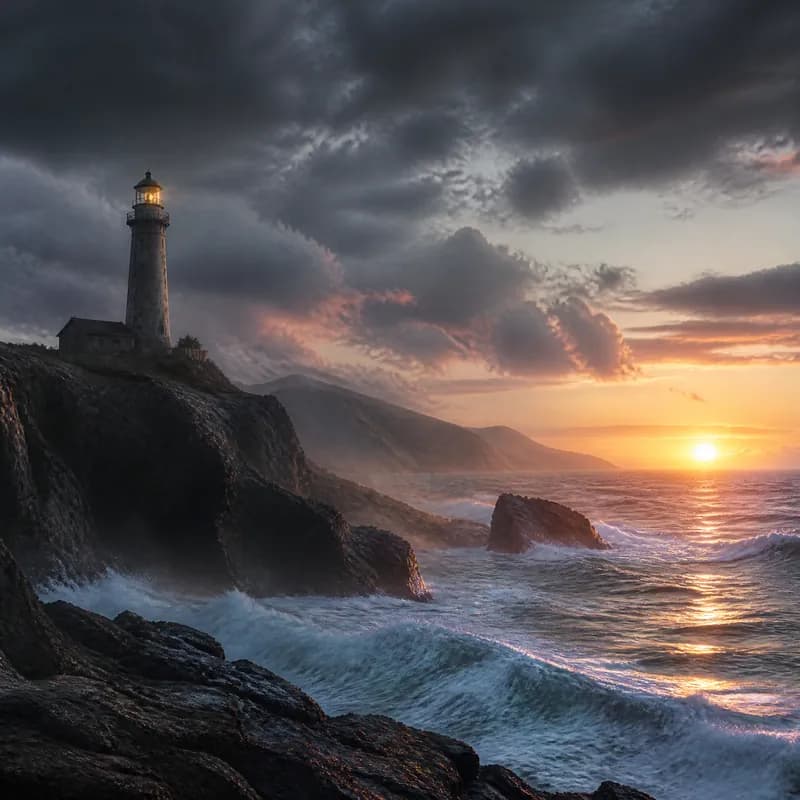 Stormworn Coastal Dawn