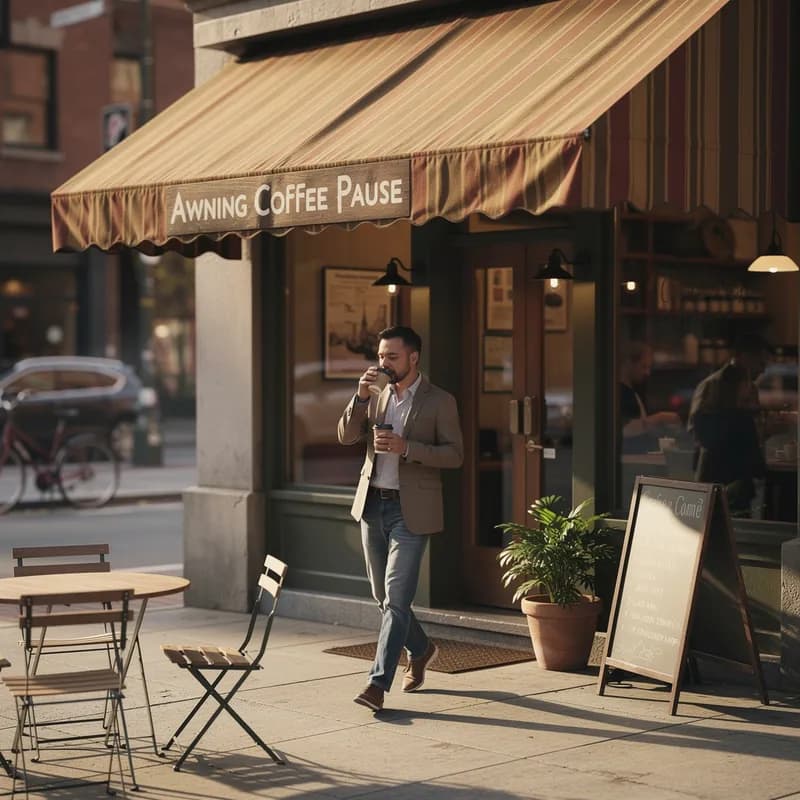 Awning Coffee Pause