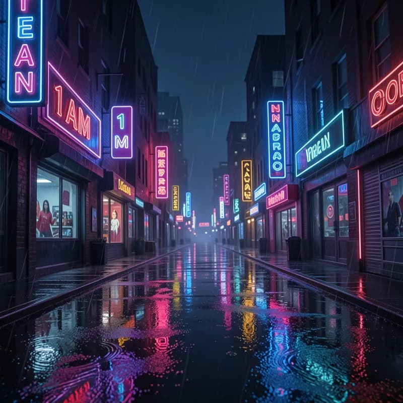 Neon Rainat 1AM