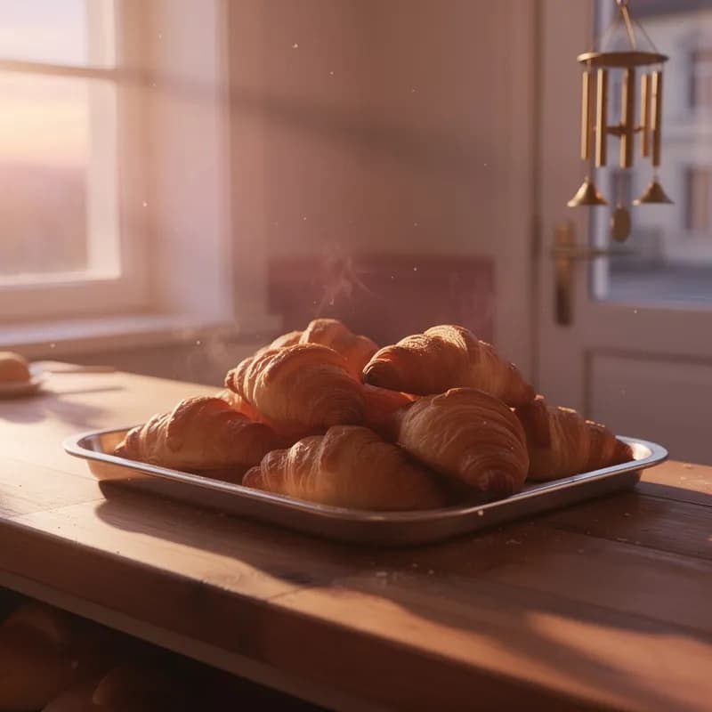 Croissant Tray Dawn Chimes