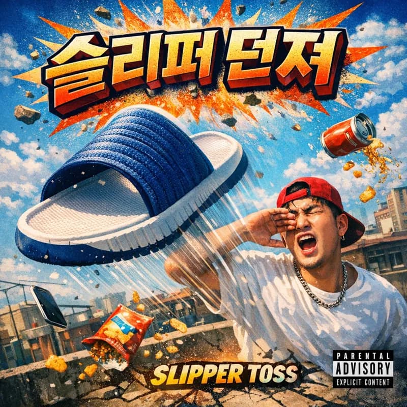 슬리퍼 던져