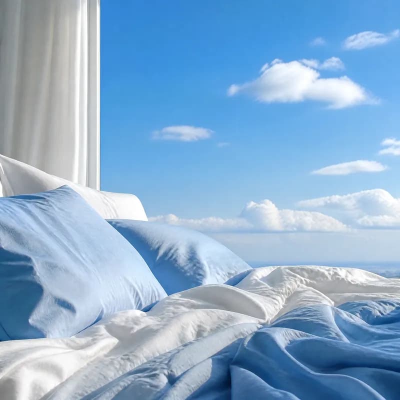 Bedsheets and Blue Sky