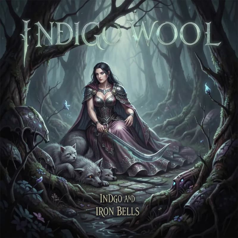 Indigo Wooland Iron Bells