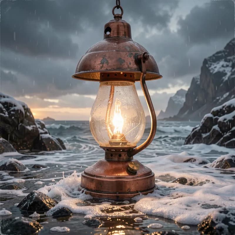 Copper Lampand Salt Tide
