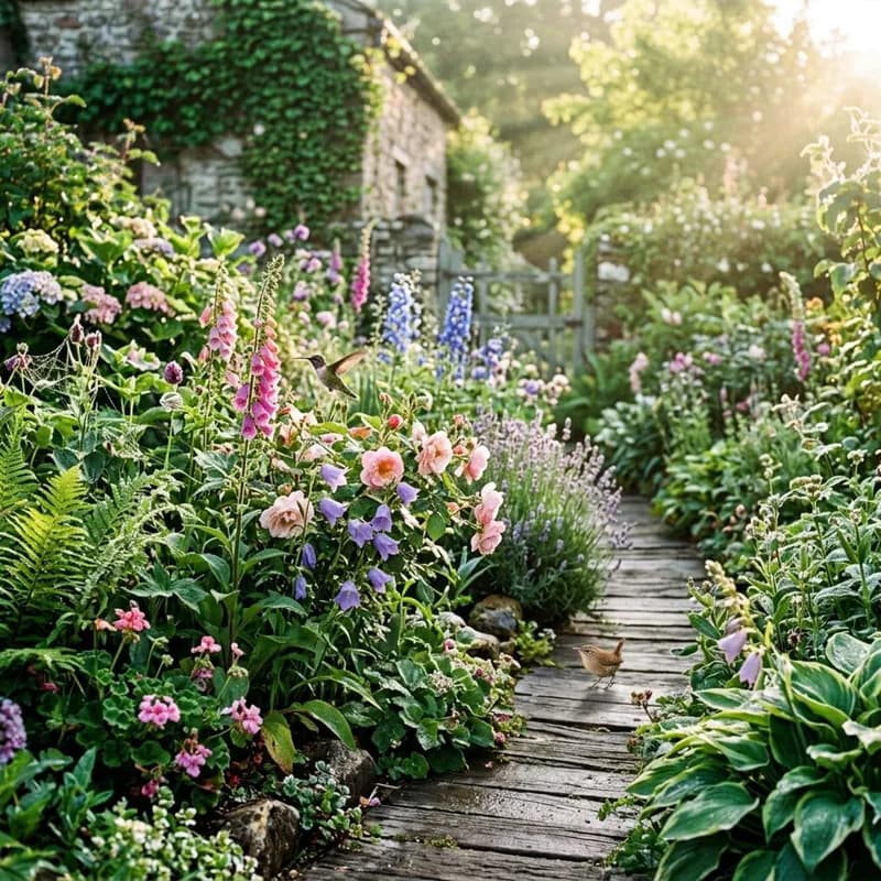 Sunlit Garden Awakening