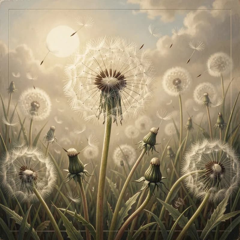 Paper Sleeves Dandelions