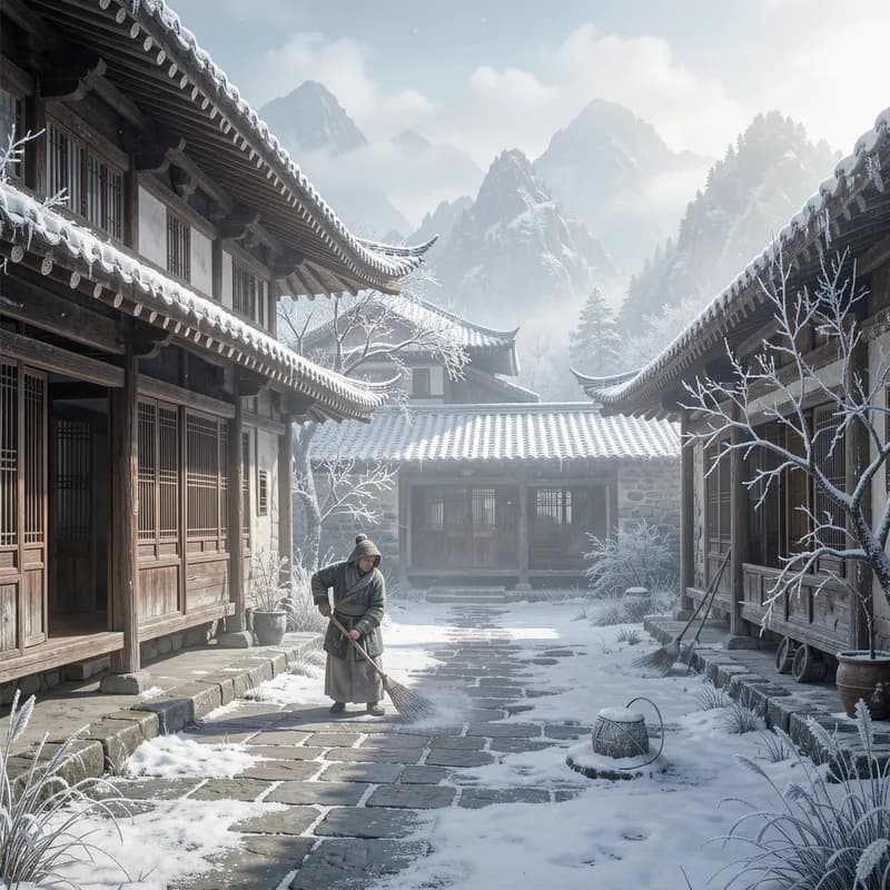 Courtyard Frost Sweep