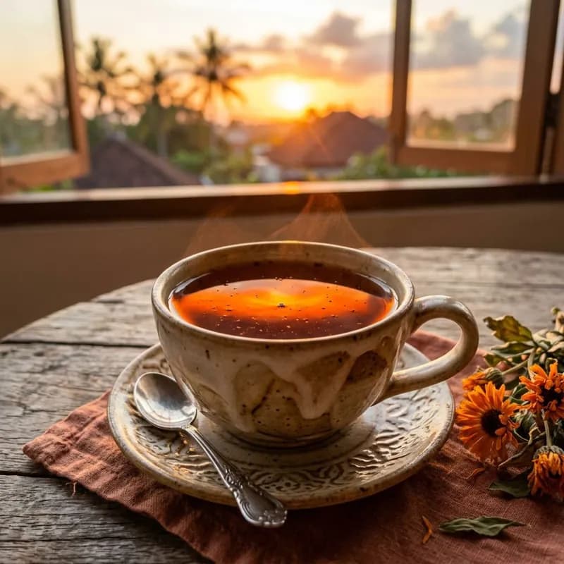 Jingga di Cangkir Teh
