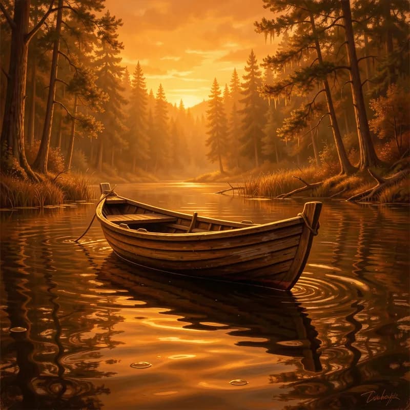 Amber Water Cedar Boat