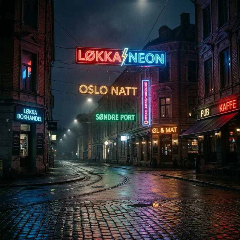 Neon over Løkka