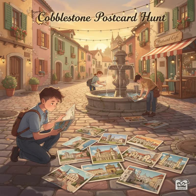 Cobblestone Postcard Hunt