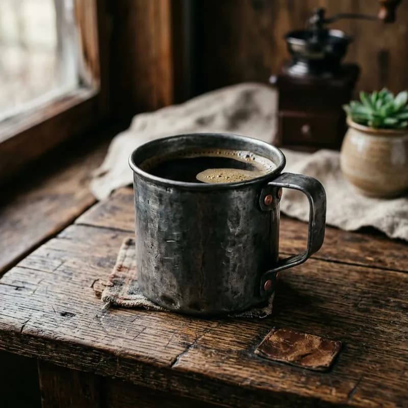 Der Becher aus Blech