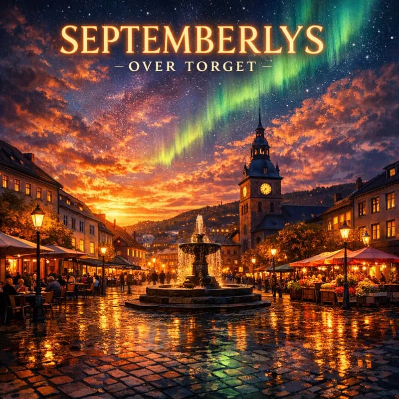 Septemberlys over torget
