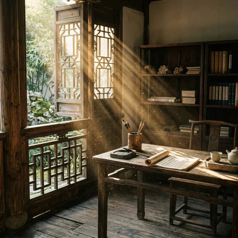 Dust Moths in Sunbeams
