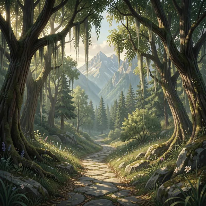 Whispering Willow Path