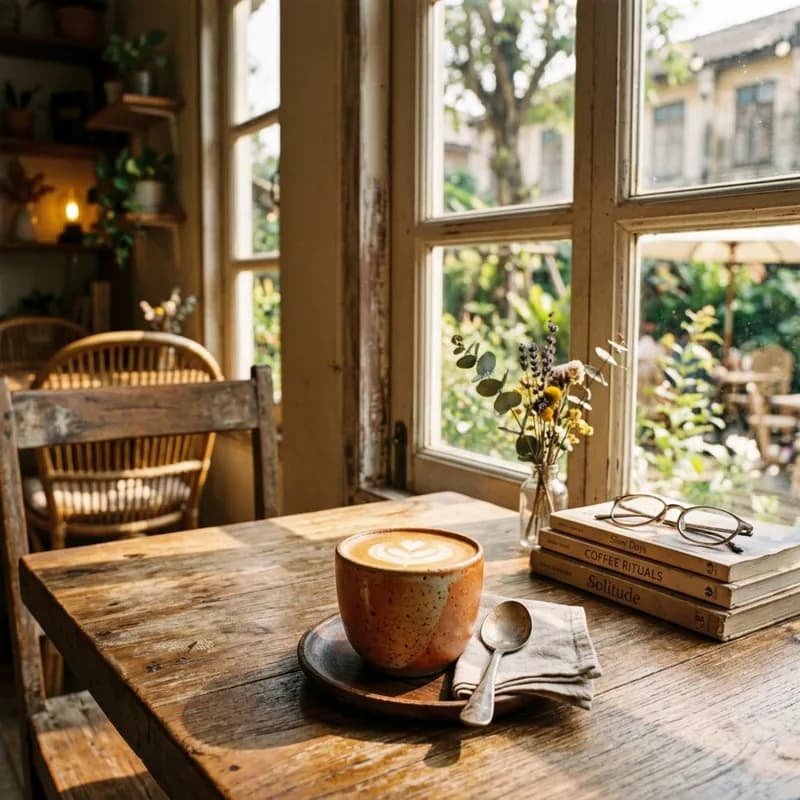 แดดอุ่นในถ้วยกาแฟ