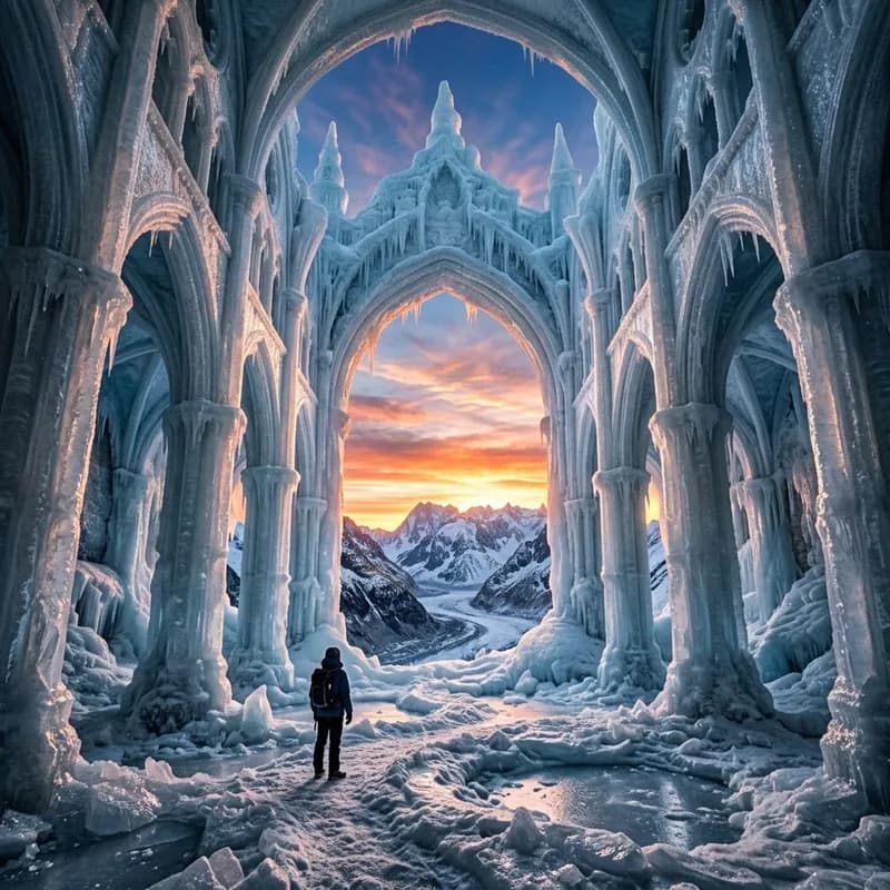 Frozen Cathedral Dawn