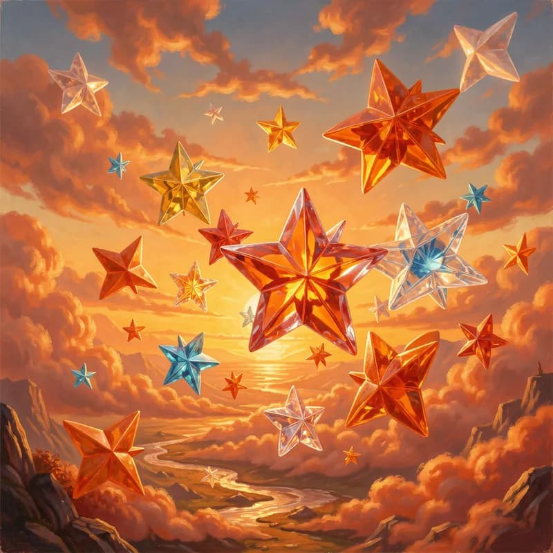 Plastic Stars Tangerine Skies