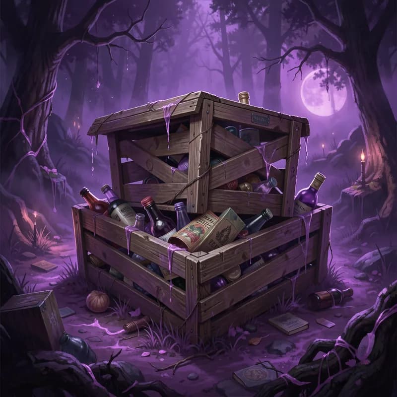 Crates Againstthe Violet Hour