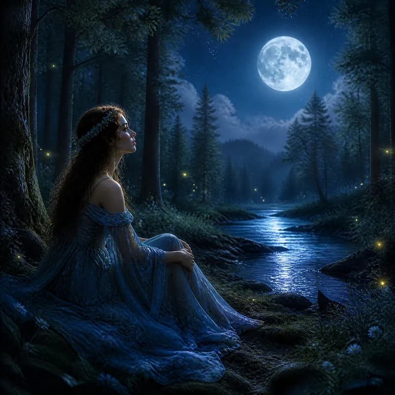 Moonlit Forest Reverie
