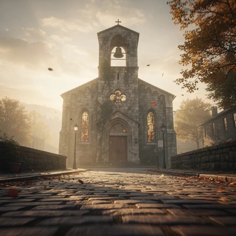 Cobblestone Church Bell Glide