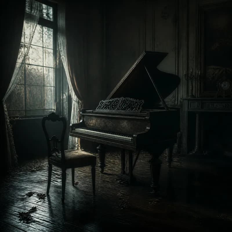 Eerie cinematic pian