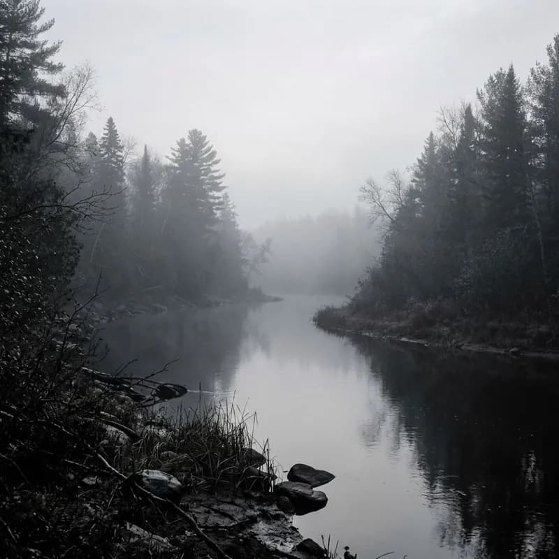 Morning Mist On The River