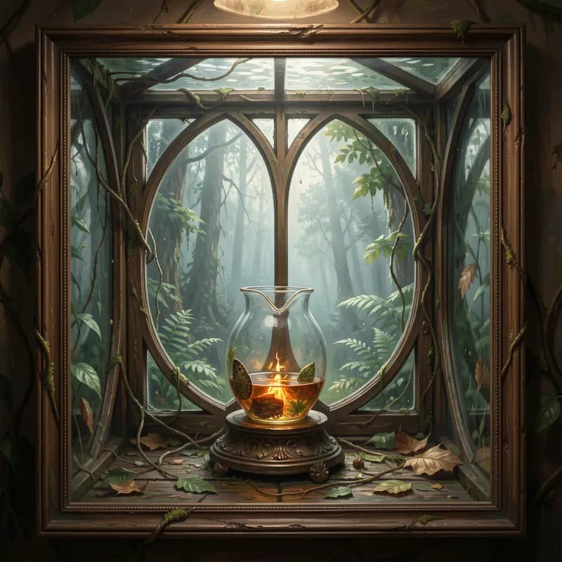 Behind the Watered Glass