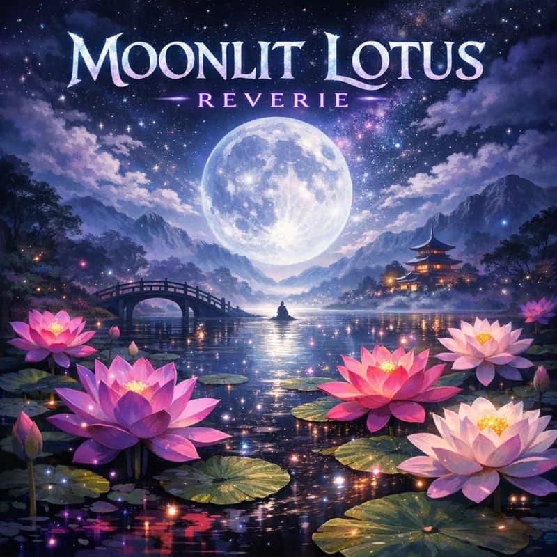 Moonlit Lotus Reverie