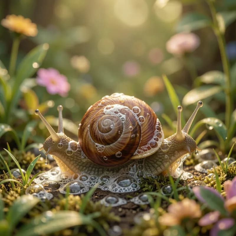 Foam Poetry Garden Snails