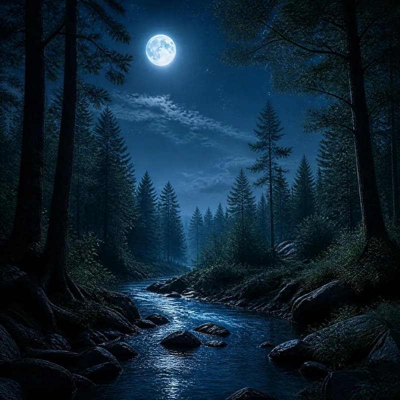 Moonlit Forest