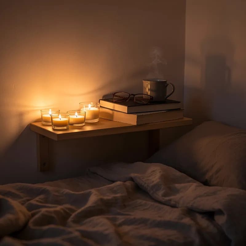 Candlelit Shelf Snooze